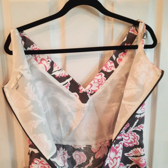 Boden Cotton/Linen Faux Wrap Sleeveless Dress, Size 4R - Picture 8 of 12